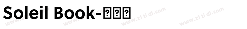 Soleil Book字体转换